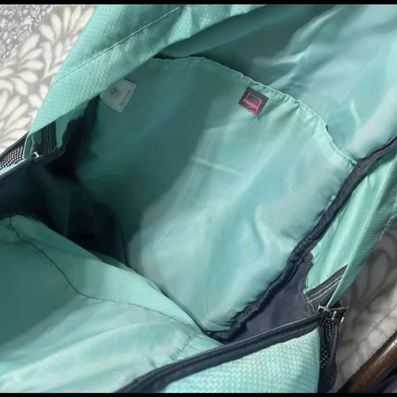 Adidas Mint Green & Gray Backpack Excel III Backpack Laptop Energy Aqua New - Picture 4 of 11